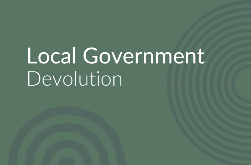 Local government devolution whitepaper our response