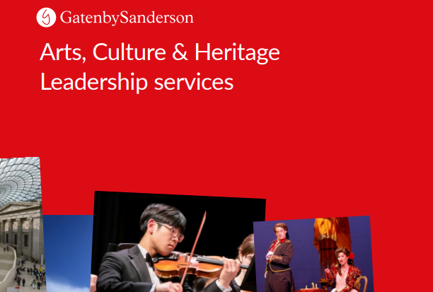 GatenbySanderson Arts, Culture & Heritage brochure